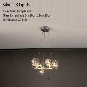 Modern Glass Globe Pendant Lamp
