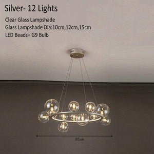 Modern Glass Globe Pendant Lamp