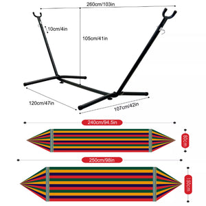 Premium Double Hammock with Stand