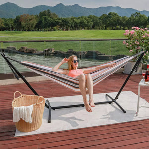 Premium Double Hammock with Stand