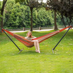 Premium Double Hammock with Stand
