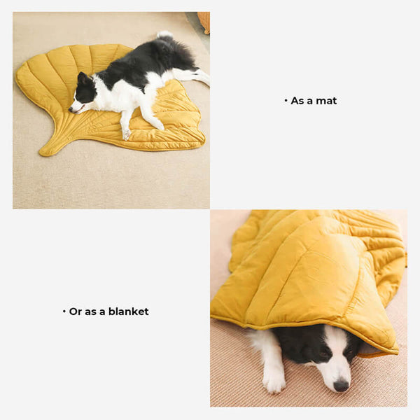 Leaf-Shaped Dog Blanket