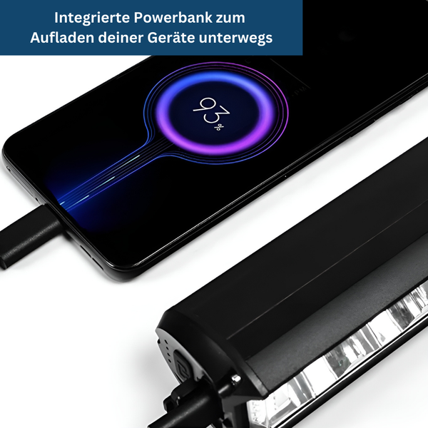 6000LM Cycling Light with 8000mAh Battery