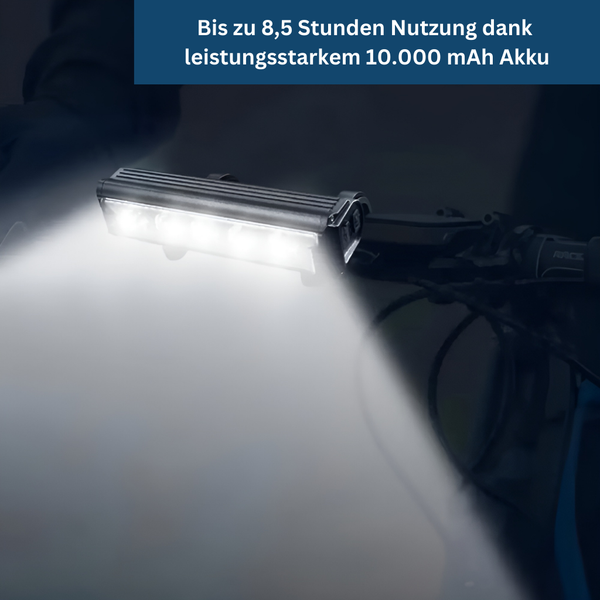 6000LM Cycling Light with 8000mAh Battery