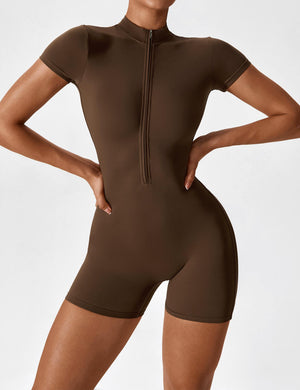 Elegant Women’s Seamless Zip Jumpsuit