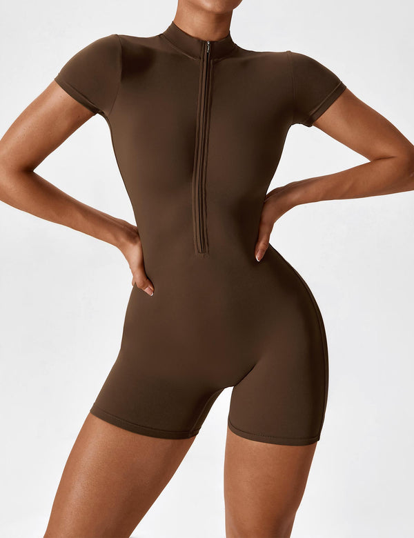 Elegant Women’s Seamless Zip Jumpsuit
